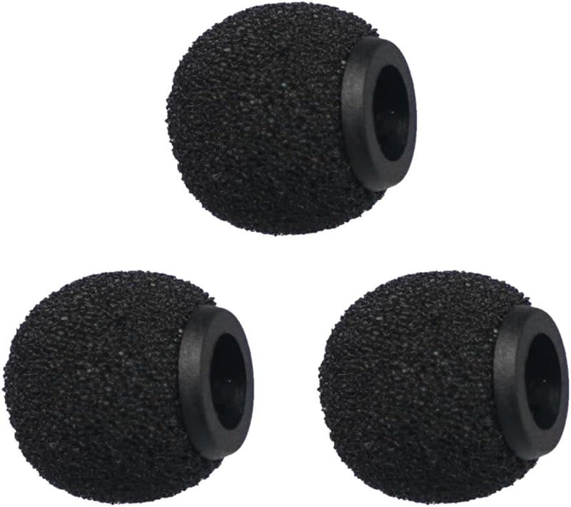 KITCADA Foam Mic Covers Foam Lavelier Windscreen, Lapel Microphone Foam Cover for Sony Lavalier Microphone Windscreen Replacement Foam Windscreen, Pack of 3 - Image 1